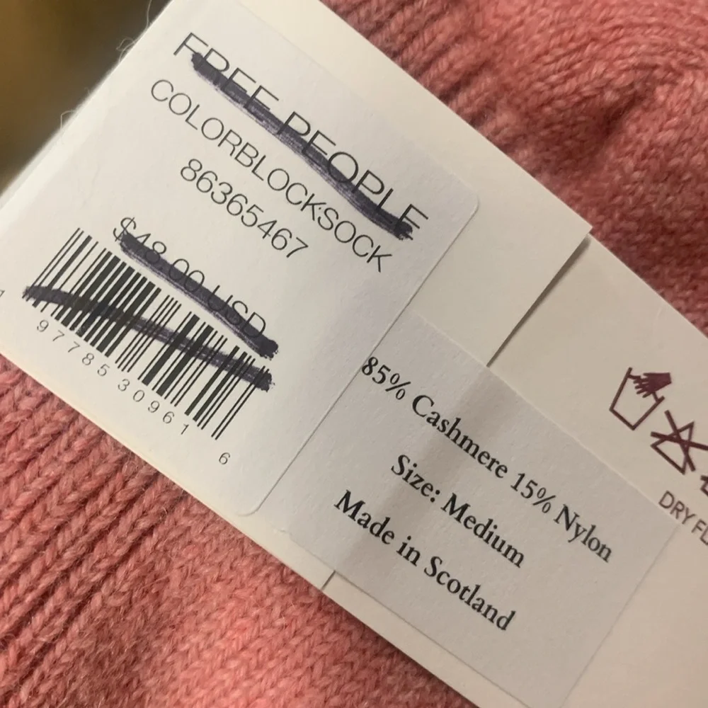 Free people Rosie Sugden color lock socks new wtag